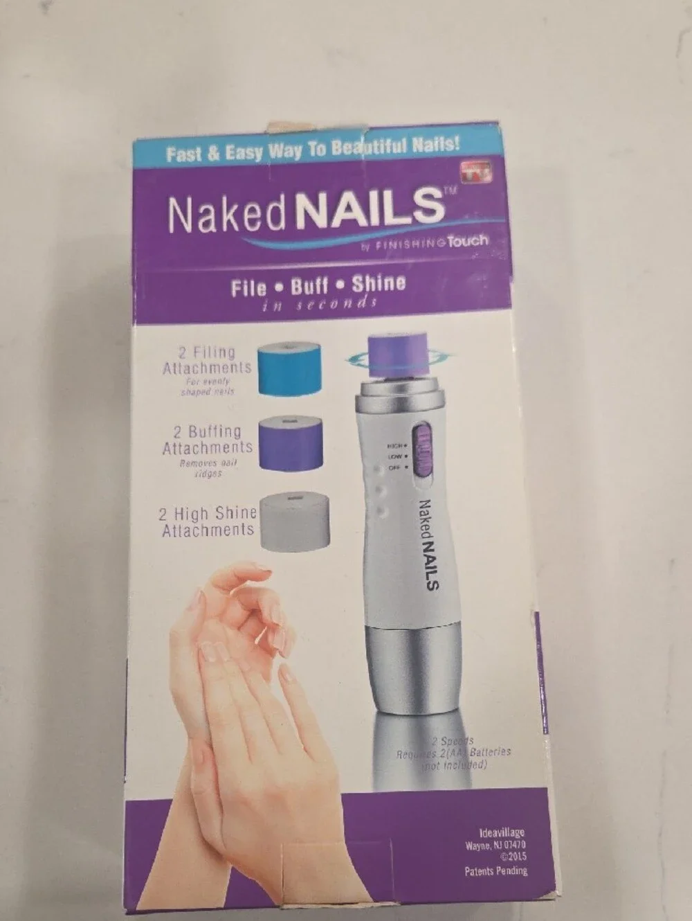 Naked NAILS Electronic Manicure Tool - Purple/White